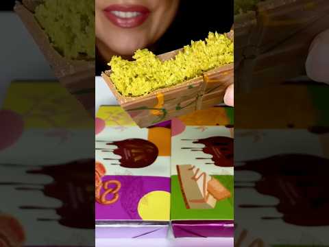 Trying the REAL Dubai chocolate for the FIRST time #asmr #chocolate  #mukbang #summerofgoals