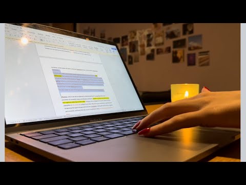 ASMR Study With Me (no talking, lofi, finishing my essay)