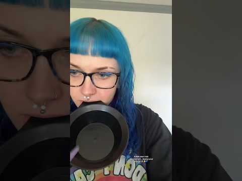 ASMR silent hair appointment.. dyeing your hair BLUE 😱💙 #shorts #asmr