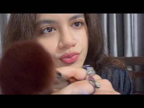 ASMR ~ Relaxation for Sleep and Stress relief, Brushing Away your Negativity, Playing with your eyes