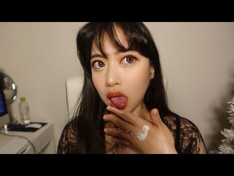 【ASMR】Applying Lotion & Hand Sounds,movement