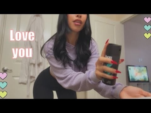 Girlfriend After shower care, ASMR 🫶🏻 (compilation)