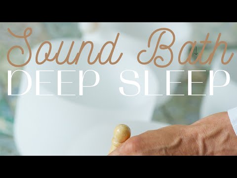 Sound healing bath to reduce Anxiety and Stress - Crystal bowl therapy -ASMR sleep