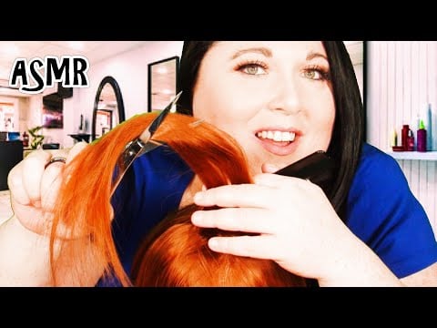 ASMR Gossip Haircut Roleplay (Soft Spoken) (Hair Brushing, Combing, Real Hair, Personal Attention)