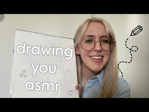 ASMR Sketching Your Portrait ~ soft spoken, whispered, personal attention