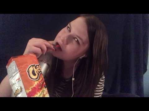 ~ASMR~ Eating a Chocolate Easter Bunny feat. INTENSE Hot Cheetos Eating Sounds