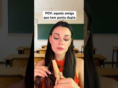 POV: aquela amiga que tem ponta dupla #asmr #asmrsounds #humor #comedia