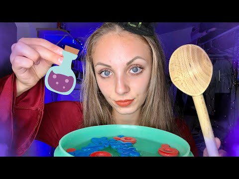 ASMR Witch Brews A Sleeping Spell! (Woods Soup & Bubbles) 😴🔮 Roleplay