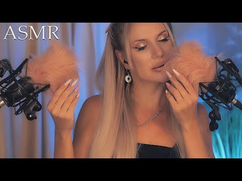 ASMR 💜 1 HOUR Slow Ear - to - Ear Whispering & Gentle Mic Scratching for Deep Sleep 😴✨🎶