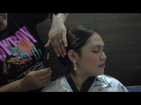 Hair & Makeup  ASMR  Real Person, Hairstyling Perfectionist, Adjustment Hair Fixing Finishing Touch 