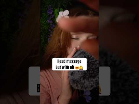 Head massage ASMR 💆‍♀️Fluffy mic, Mouth sounds, Soothing whisper 😴