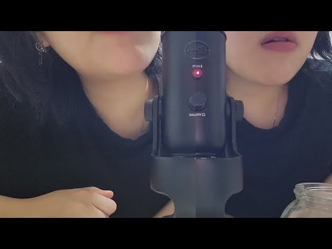 [ASMR] 수영씨, 저 사탕 이팅 찍었어요/twin candy eating sound/双子が飴を食べる音/mouth sound/teeth sound/입소리/이빨 소리