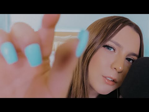 ASMR Plucking Away Your Negativity 💙 Personal Attention & Mouth Sounds