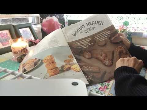 Ad-free ASMR; turning pages of holiday baking magazine - soft spoken and whispered