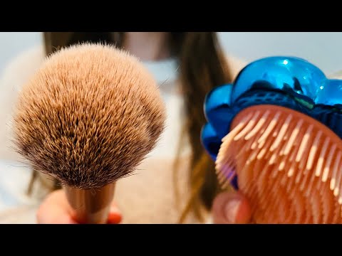 ASMR getting you ready for prom RP! Hair brushing | hair straightening | makeup | camera touching