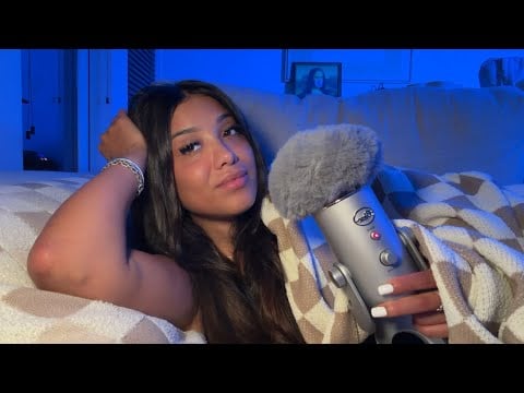 Doing ASMR Until I Fall Asleep 😴 On My Couch 🛋️ 
