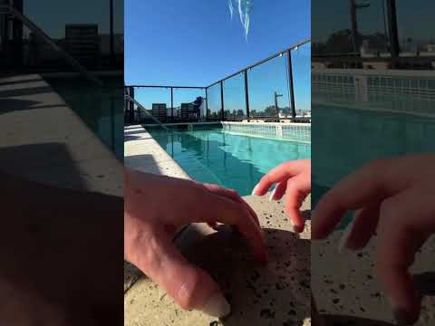 pool asmr 😍 wet concrete tapping and scratching #tappingsounds #satisfying #tappingtriggers