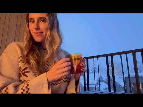 ASMR in Aspen, Colorado While it Snows in the Mountains ❄️🏔️