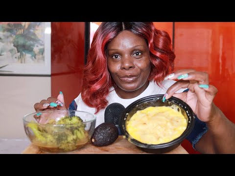 KFC Mac & Cheese Home made Broccoli ASMR Eating Sounds