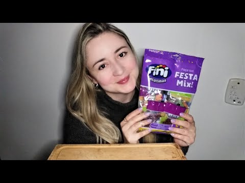 ASMR MUKBANG: BALAS FINI (SONS DE MASTIGAÇÃO / EATING SOUNDS)🎧