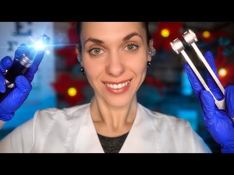 ASMR Sleepy Ear Exam (Otoscope Exam) 🌧️ Ear to Ear Tests w/ Rain - EAR CLEANING