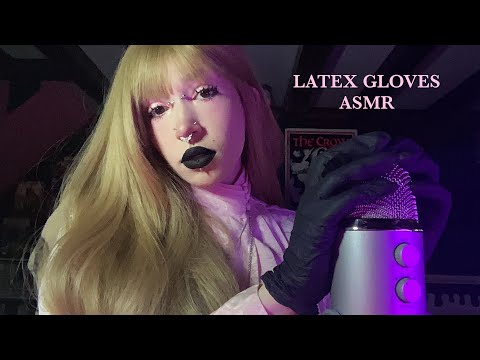 Latex Gloves & Fluffy Gloves ASMR | Mic Rubbing, Hand Sounds, Whispering