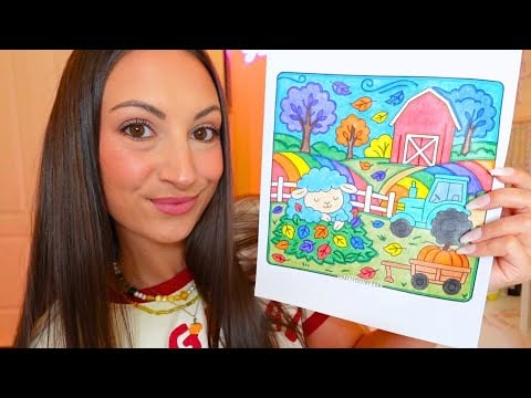 ASMR My Fall Coloring Page Collection 🍂 tingly show & tell