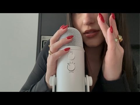 asmr - clicky mouth sounds & hand movements 
