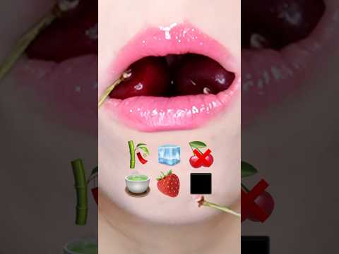 asmr EMOJI FOOD 이모지 챌린지 🍒 eating sounds 리얼사운드 먹방 #emojichallenge #asmr #asmreating #asmrsounds