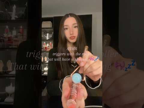 Asmr triggers with the roller that will have u sleeping 🎀💤— #asmr #girly #roller #triggersforsleep