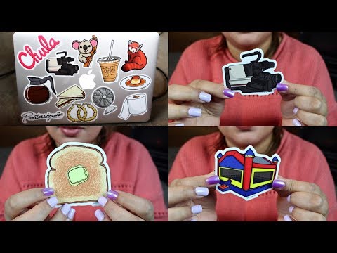 Stick to this ASMR.  (Tapping, Peeling and Sticky Sticker Sounds)