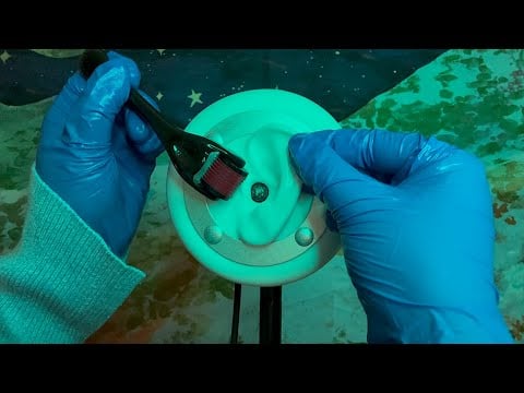 ASMR | Brain Melting Oiled Ear Massage & Dermarolling | Visual Triggers, Gloves, Soft Spoken