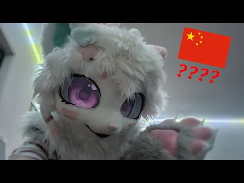 [FURRY ASMR] Yuko but.. In CHINESE?? (soft spoken, rambling, paw sound)