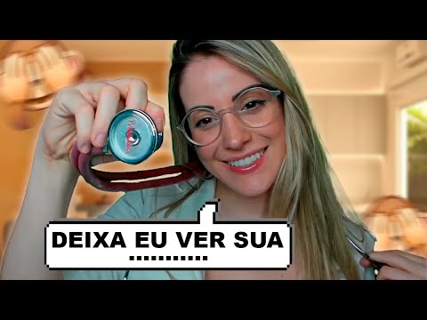 +18 ASMR - MÉDICA TE EXAMINANDO POR COMPLETO!!!