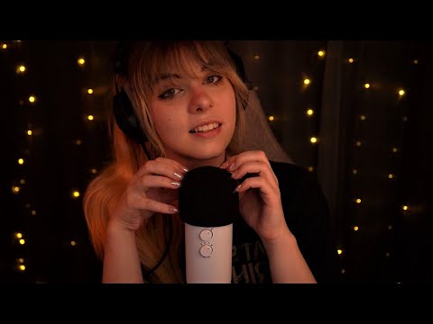 ASMR | slow mic scratching & "shh" shushing - blue yeti, no talking