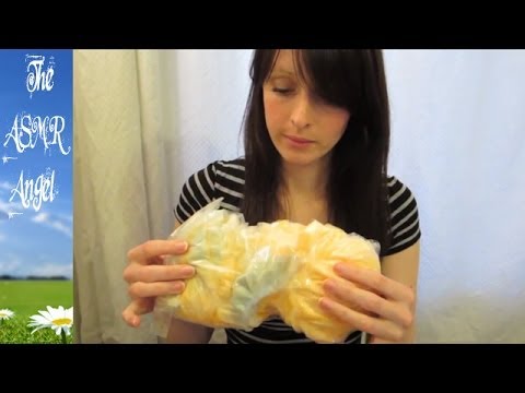 ASMR - Binaural Sound video, soft plastic crinkling with some whisper