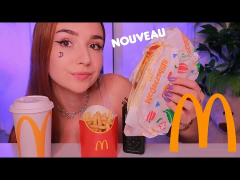 ASMR Mukbang: une nouveauté MCDO, le McQuesadilla !!🍟