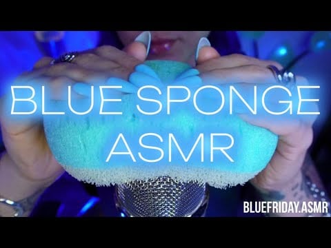 Blue Sponge ASMR🩵