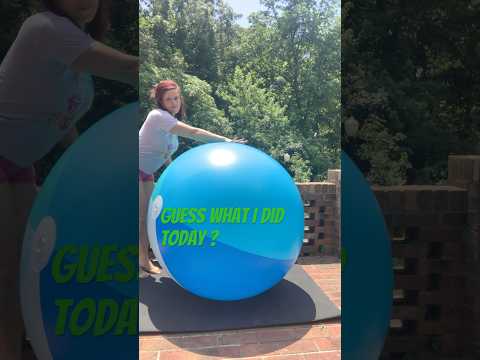 Fun in the sun HUGE BEACH BALL #inflatable #public #beach