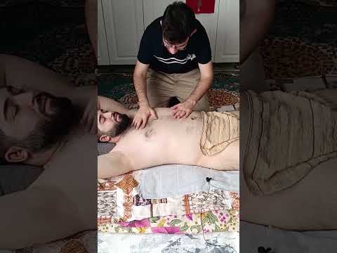 THE MOST RELAXING METHODS FOR CHEST, ARMS AND ABDOMEN #satisfying #relaxing #asmr #shorts #massage