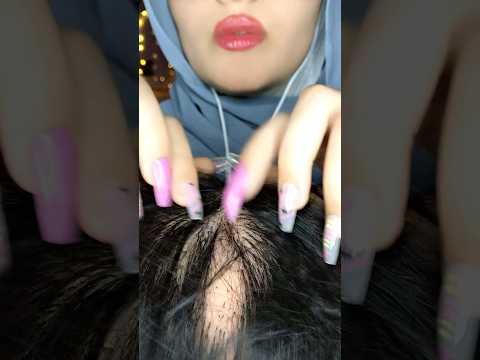 Scalp Massaging &Scratching🤤💆🏻‍♀️ #asmr #canada #visualtingle #mouthwhisper #asmrmassage #shorts