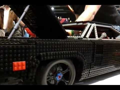 LEGO CAR WITH WORKING V8 ENGINE