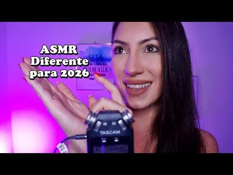 ASMR SUSSURROS CALMANTES para UM 2026 DIFERENTE (atenção pessoal, terapêutico, voz suave)