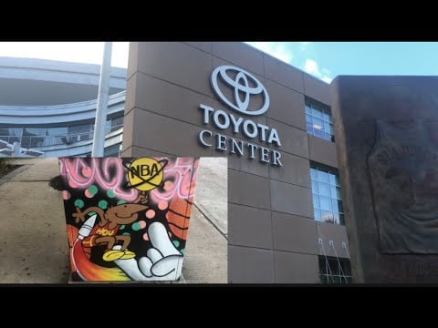ASMR Exploring Houston, Texas: Toyota Center + Nearby Murals 