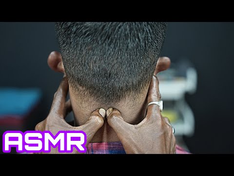 Head Massage For Cure Insomnia | ASMR Head Massage And Neck Crack With Forehead Tapping