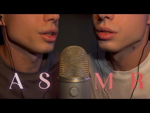 ASMR | Twin Inaudible Whispering & Mouth Sounds