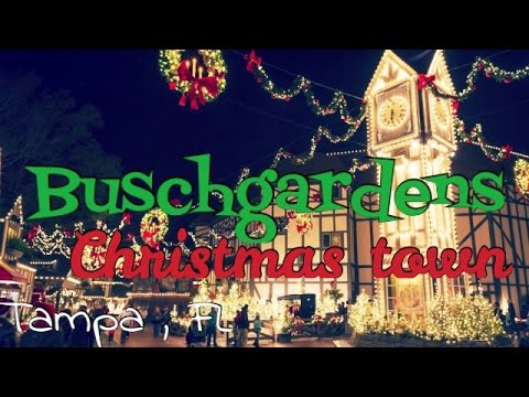 VLOG|Christmas town BuschGardens Fl