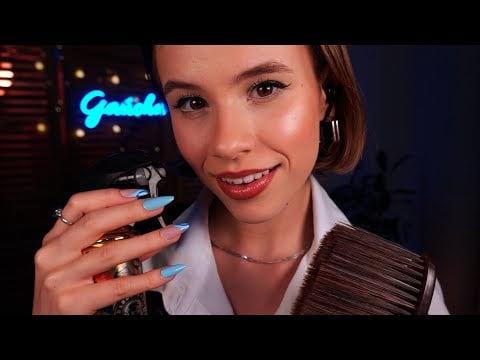 ASMR Barba, Cabelo e Bigode ✂️ 99% realista (na barbearia mais RELAXANTE do Bairro)