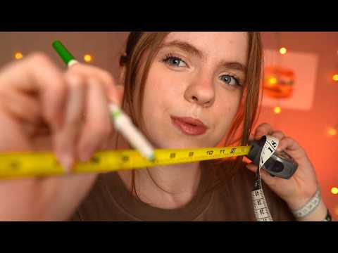ASMR Messing with your face?! 📏 Measuring You, Tracing & Drawing On Your Face 🍔 Roleplay!
