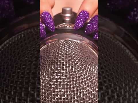 ASMR Mic Scratching with No Cover  + Blue Part of Yeti Mic ❤️ #asmr #shorts #micscratching
